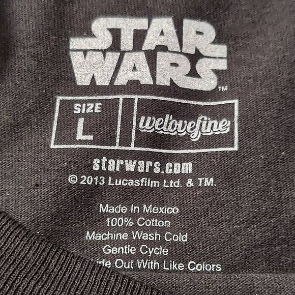 Star Wars Shirt Mens Large Tie-Fighter Black Short Sleeve Tee - Picture 4 of 4